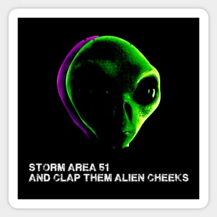 Storm and Raid Area 51 Meme Sticker